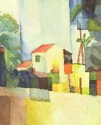 August Macke Helles Haus oil painting picture wholesale